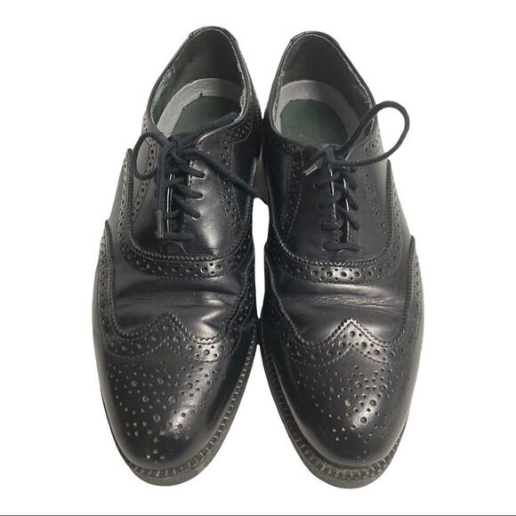 DEXTER, Men’s Lace up,Oxford, wing tip shoes,Black - Picture 2 of 13